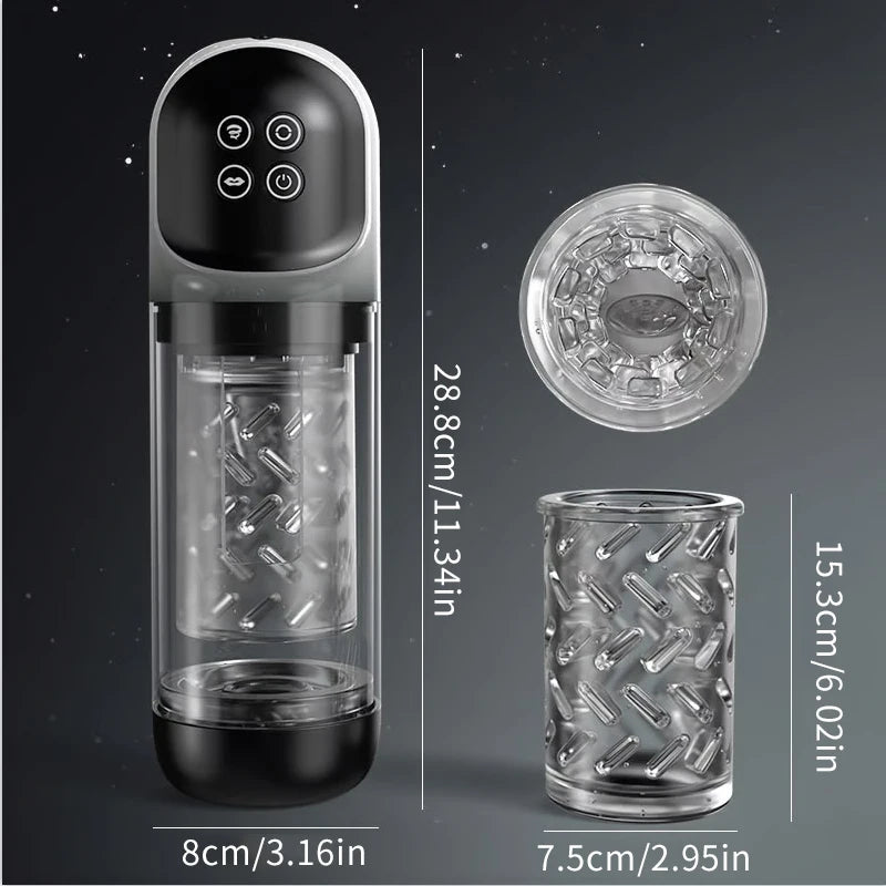 Automatic Thrusting Rotating Male Masturbator Licking Stroker Sucking Blowjob 100% Waterproof Pennis Pump Adult Sex Toys For Men