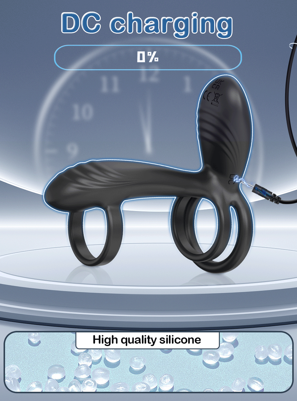 Sex Toy for Men Vibrating Cock Ring Twisting G-Spot Stimulator Penis Ring Couple Vibrator for Men Women Adult Sex Products