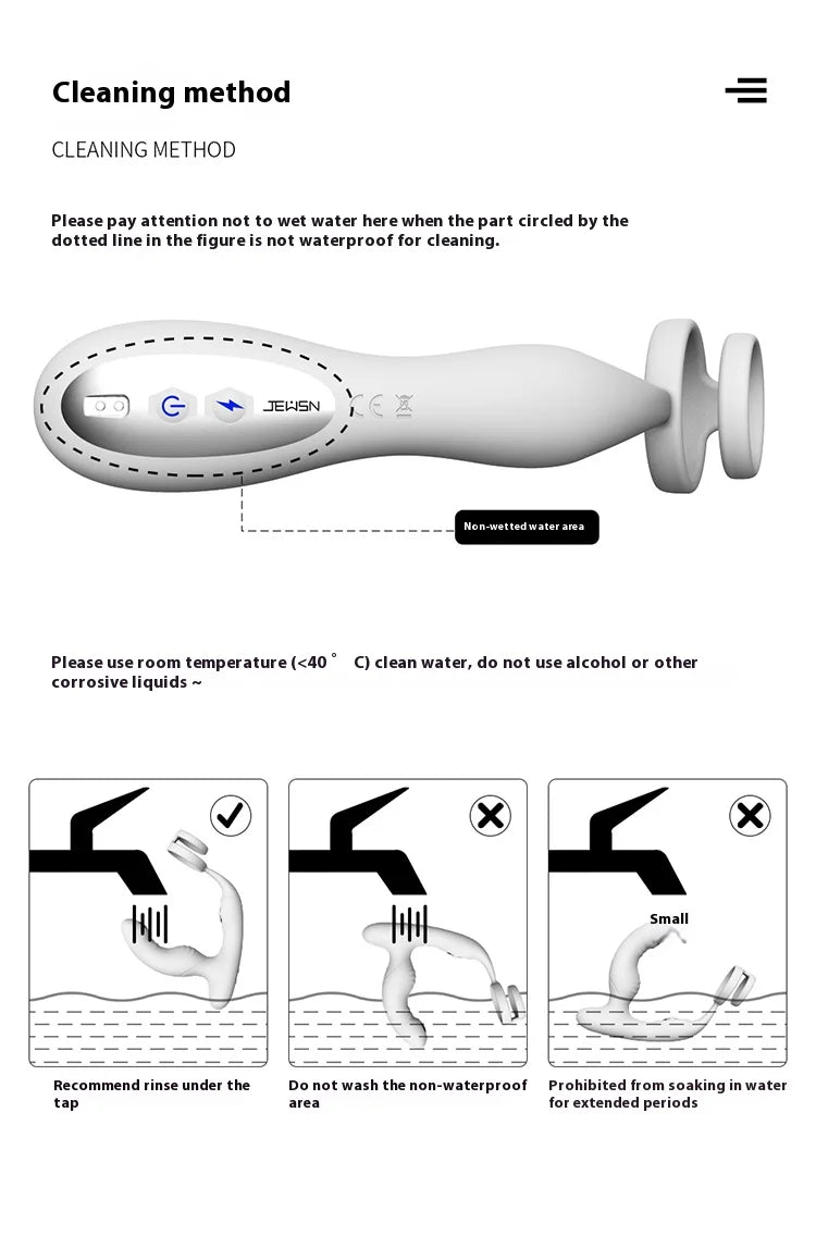 APP Remote Control Prostate Massager with Pulse Electric Shock Heating Vibrations Delayed Ejaculation Ring for Men Adult Toys
