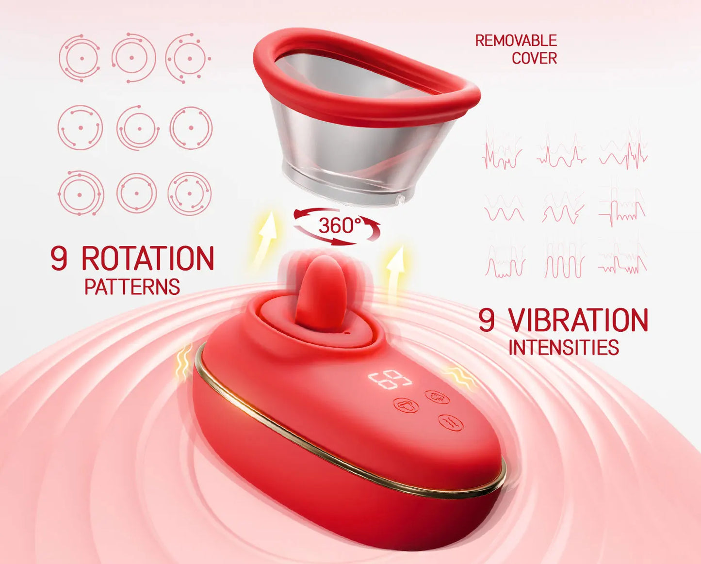 Nipple Sex Toy for Women Clitoral Vibrator Sucking and Licking Tongue Vagina Stimulator Orgasm Pussy Blowjob Female Masturbation