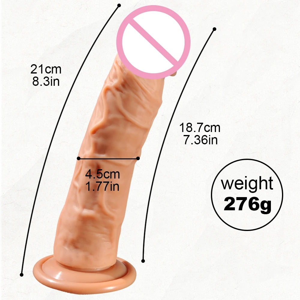 Realistic G-Spot Dildo with Suction Cup Silicone Penis Anal Dildo Adults Sex Toys for Women Man Strapon Dick Vagina Stimulator