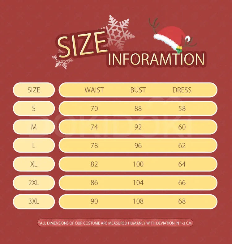 Sexy Anime Cosplay  Christmas  red   suit costume Women Cute Red Dress  Plus Size Role Playing Outfit Performance