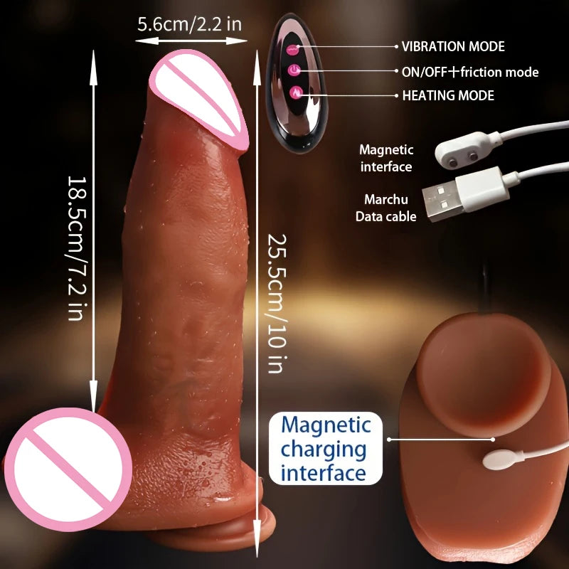 Realistic Dildo Telescopic Vibrator Masturbation Anal plug for Women Thrusting Dick Penis Adult Heating Remote Control Sex toys