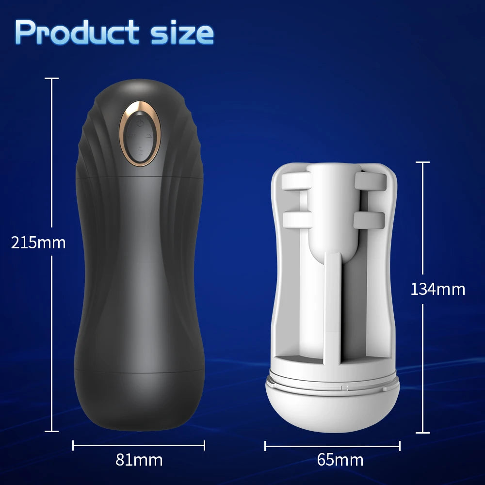 Sucking Vibrating Adult Sex Toy For Men One-Click Orgasm Sexy Moaning Male Masturbator Massager Men's Pocket Pussy Penis Trainer