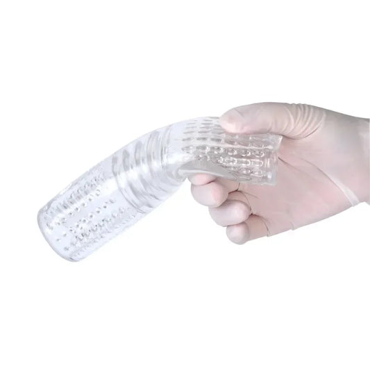 Sex Toy Male MasturbatorCup Sucking Penis Pump Glans Realistic Anal Pussy Vagina G-Spot Stimulator Transparent For Men Adult 18+