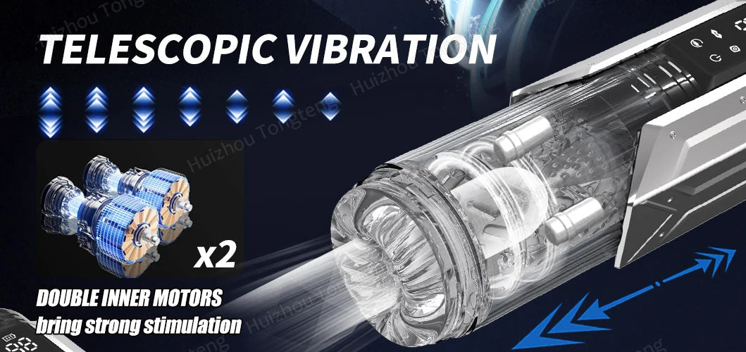 Automatic Telescopic Thrusting Male Masturbator Cup Sucking Vibrating Masturbation Vagina Pusssy Blowjob Adult Sex Toys for Men
