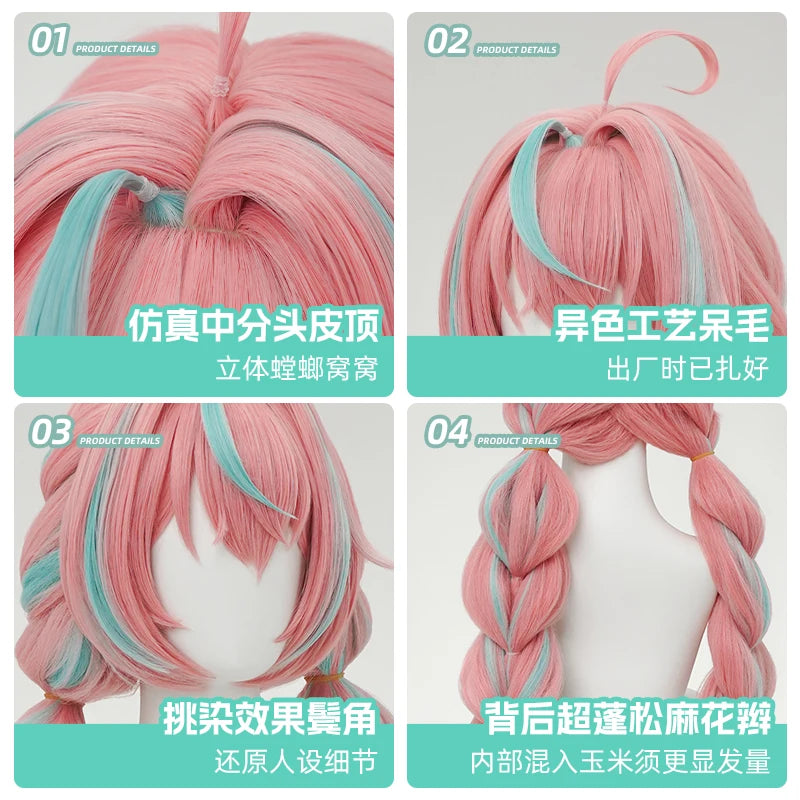 IN STOCK Newly Game Genshin Impact Varesa Cosplay Wig Halloween Party Christmas Role Playing Comic New Sexy wig Free cap 95cm