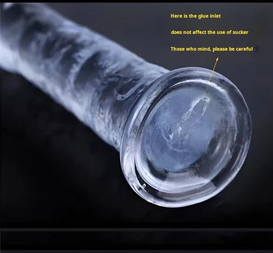 Transparent Soft Jelly Dildo Realistic Fake Dick Penis Suction Cup Dildo Realistic Sex Toys For Lesbian Women Female Masturbator