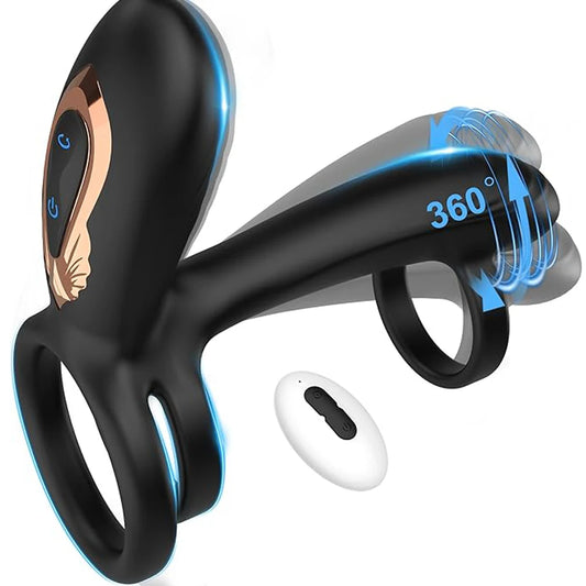 Sex Toy for Men Vibrating Cock Ring Twisting G-Spot Stimulator Penis Ring Couple Vibrator for Men Women Adult Sex Products