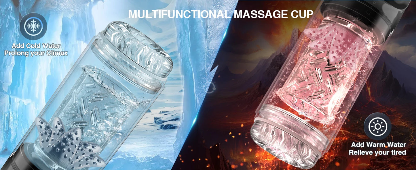 Automatic Thrusting Rotating Male Masturbator Licking Stroker Sucking Blowjob 100% Waterproof Pennis Pump Adult Sex Toys For Men