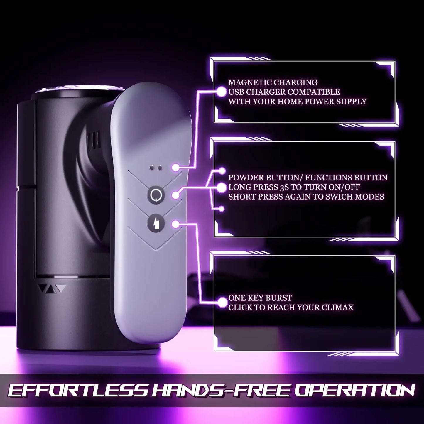 Automatic Thrusting Male Masturbator Cup handle Blowjob Pocket Pussy Strong Stroker Real Pocket Pussy Adult Sex Toys for Men