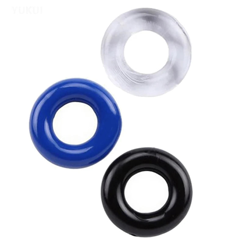 3 Pcs/Set Cock Ring Delay Ejaculation Penis Ring Sex Toys For Men Dick Enlargement Silicone Adult Supplies 18+ Stronger Erection