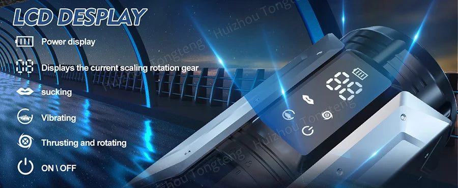 Automatic Male Masturbator Penis Pump Sucking Vibrating Thrusting Rotating 100% Waterproof Blowjob Adult Sex Toy Stroker For Men