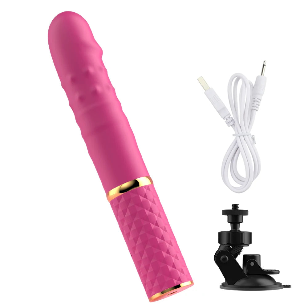 Automatic Thrusting G Spot Dildo Sex Machines Suction Cup Vibrator 10 Thrusts Mode Clitoral Vagina Anal Stimulation Adult Toys