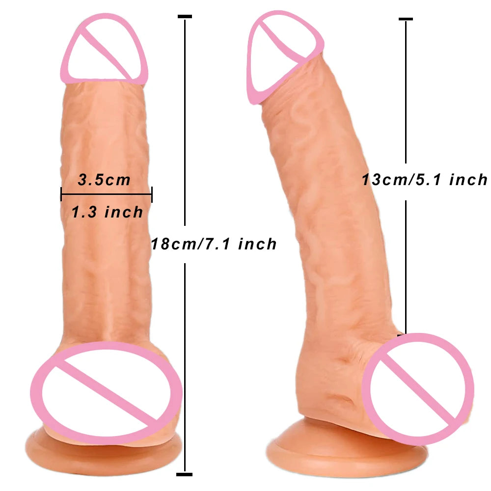 Oversized Soft Realistic Dildo Big Penis Suction Cup Dick Penetration Anal Adult Sex Toys/Anal Toy For Women Masturbation Dildos