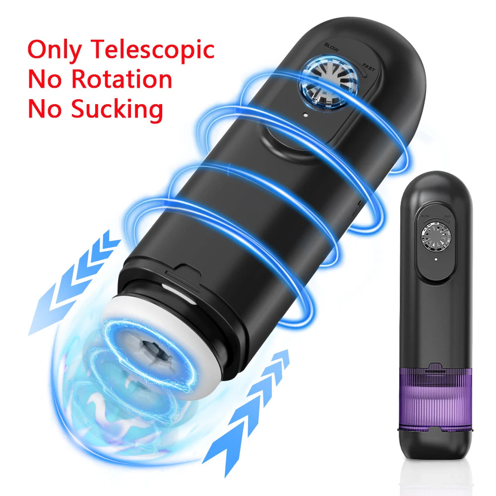 Automatic Male Masturbator Telescopic Rotation Vibration Man Masturbation Cup LCD Digital Simulation Blowjob Masturbator for Men