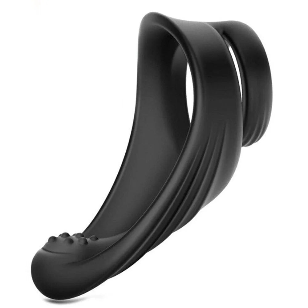 Cock Ring Vibrator Male Delay Ejaculation Trainer Prostate Massager Penis Ring Clit Stimulator Masturbation Adult Sex Toy Men