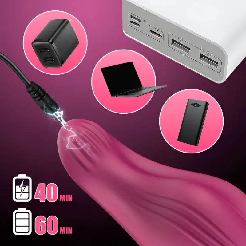 Vibrating Panties Sex Toys for Women App Control Vagina Vibrators Mini Butterfly Vibrator Dual Clitoral Pinpoint Stimulator Toy