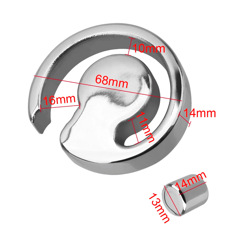 Cock Ring Toy For Men Sex Toys Ball Scrotum Stretcher Pendant Bondage Scrotum Rings Penis Rings Stainless Steel Adult Product