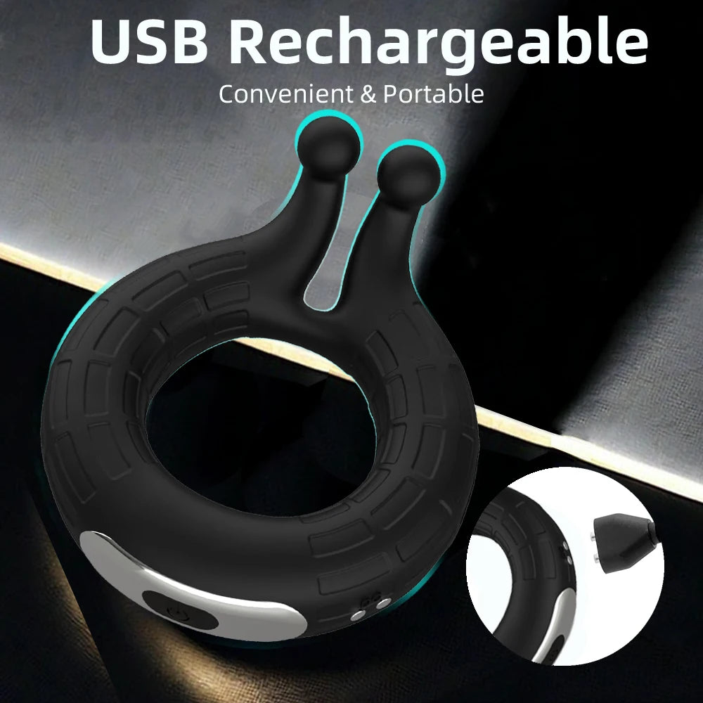 Cock Vibrator Ring Man Penis Powerful Vibrating Cock Ring Couple Rings Penisring Delay Ejaculation Cockring Sex Toys for Adults