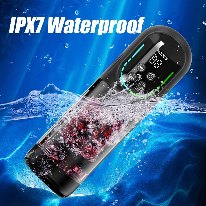 Automatic Telescopic Thrusting Male Masturbator Cup Sucking Vibrating Masturbation Vagina Pusssy Blowjob Adult Sex Toys for Men