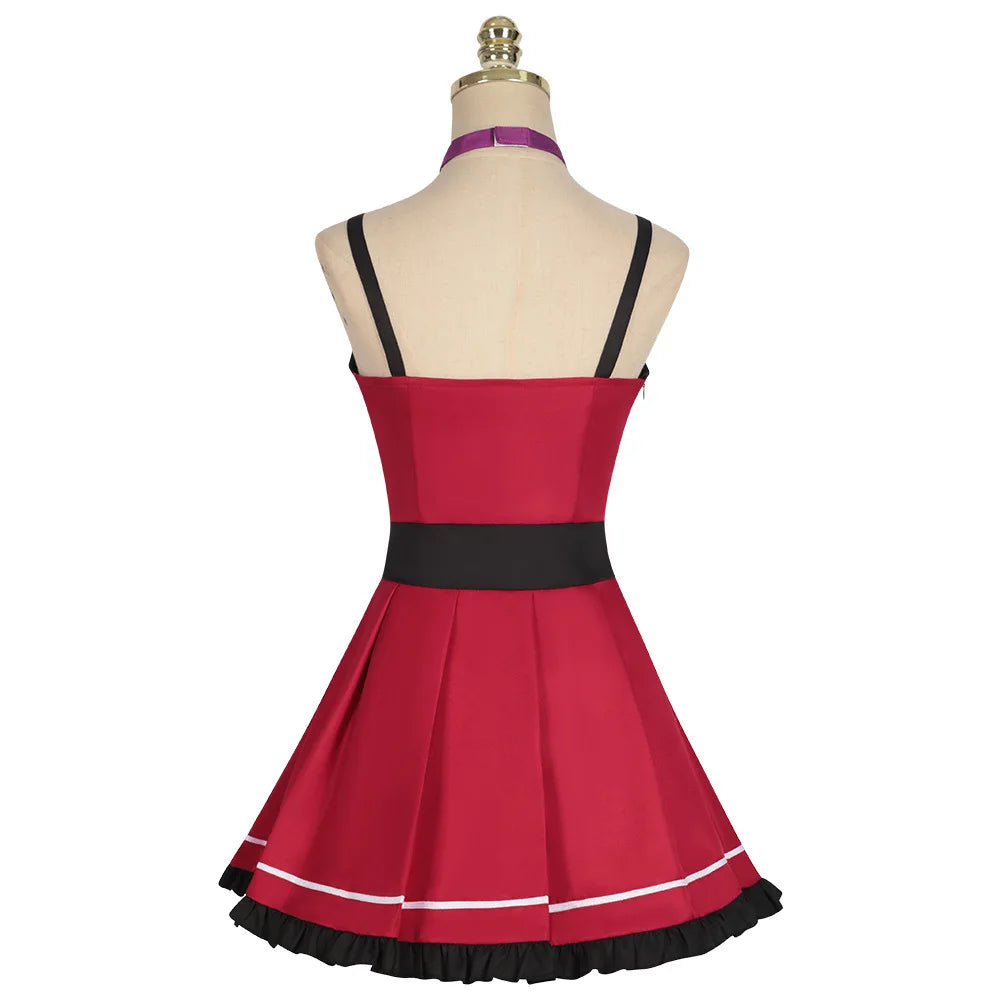 Sexy Anime Cosplay  Christmas  red   suit costume Women Cute Red Dress  Plus Size Role Playing Outfit Performance