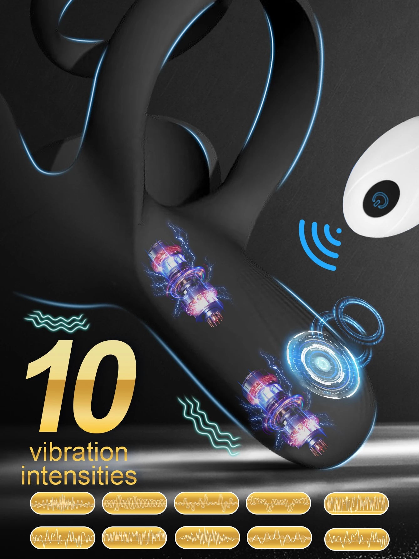 Cock Ring Penisring 3 in 1 Perineum Testicles Vibrator Delay Ejaculation Erection Penis Ring for Men Sex Toys Couples Cockring