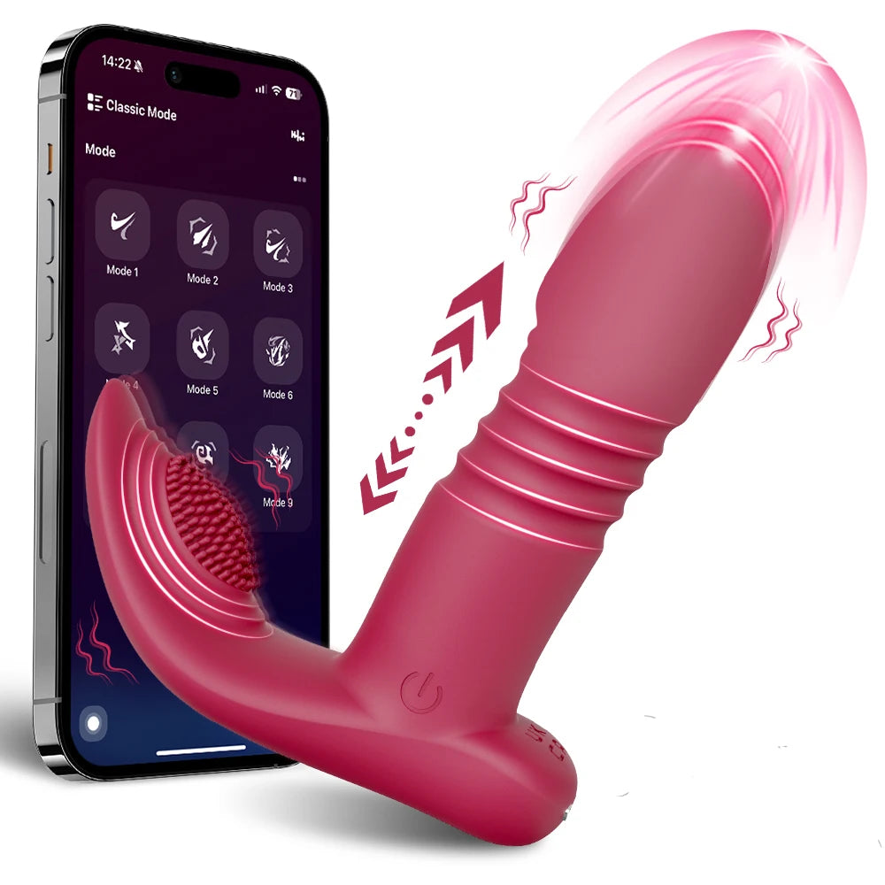 Sex Toy APP Telescopic Vibrator for Women Clitoris Stimulator Wearable G-Spot Dildo Vagina Massager Female Toy Adult Products