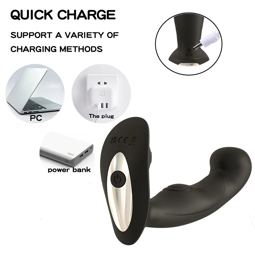 Prostate Massager Stimulator Anal Vibrator Wireless Control Butt Plug Men Vibrating Anus Masturbator adult Sex Toy for Women Gay