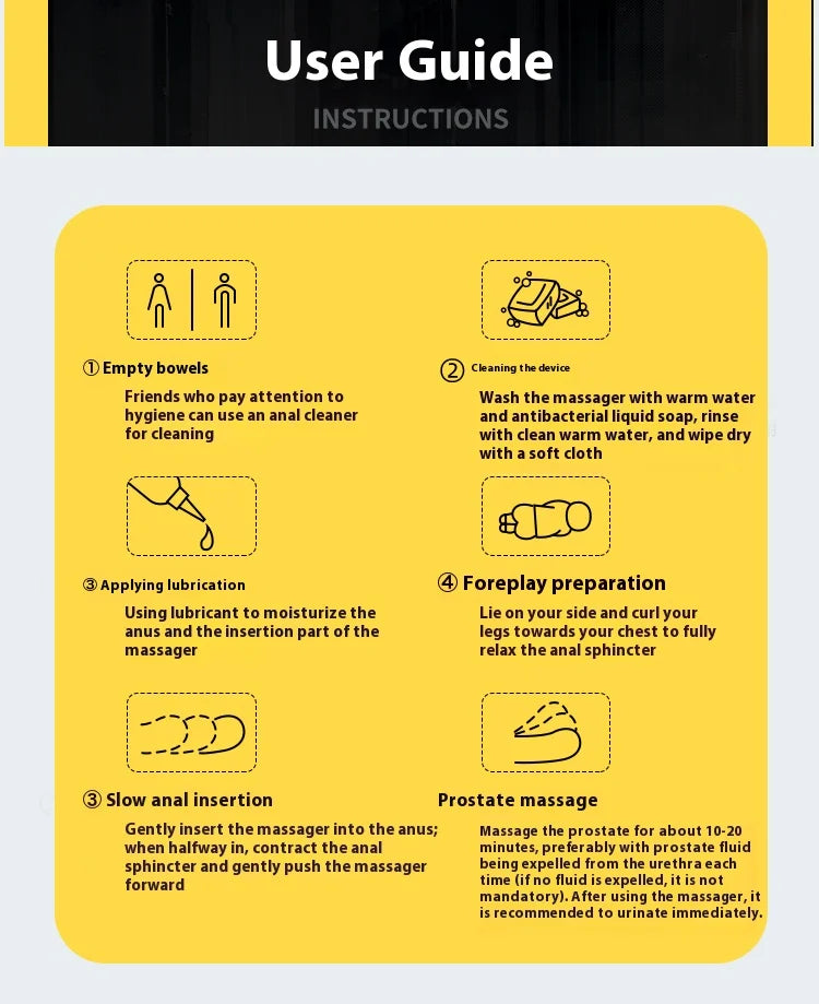 Prostate Massager Men Anal Plug Rechargeable Men's Sex Toys Prostate Vibrator Adult Powerful Vibration