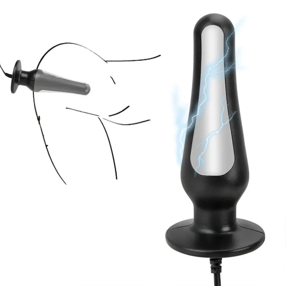 Electro Shock Ass Prostate Massager Pussy Stimulate Anal Butt Plug Erotic Insert Vagina Medical Toys for Couples Masturbators