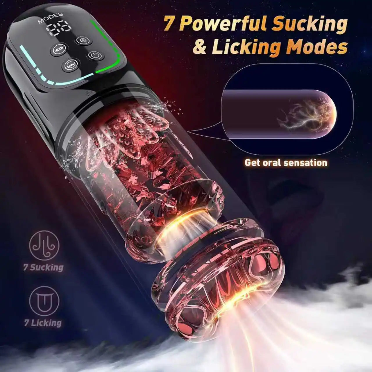 Telescopic Rotation Masturbator Cup Sucking Penis Pump Pocket Pussy Blowjob Sex Toys Stroker Piston Automatic Mastubator for Men