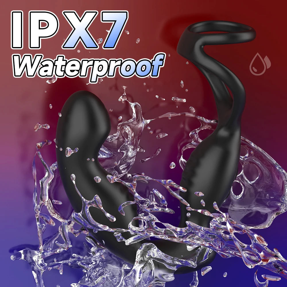 Prostate Massager Anal Vibrator Vibrating Cock Ring Anal Plug Sex Toys P Spot Massager Male Sex Toys for Gay Men