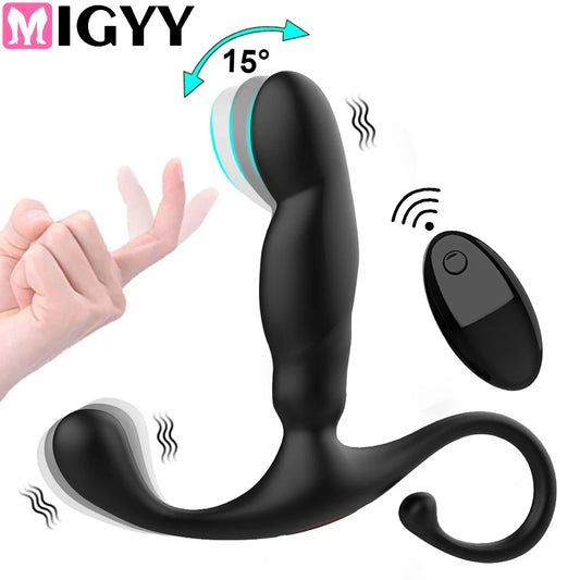 Male Prostate Massager Dual Motor Anal Vibrators Wireless Remote Control Stimulate Anus Vibrating Butt Adult Sex Toys For Men