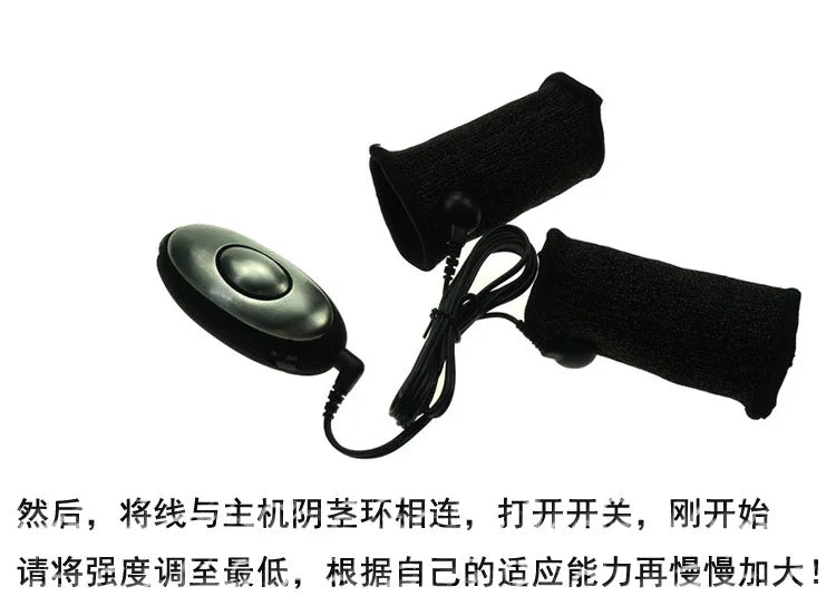 Sex Products Electro Shock Penis Ring Electro Stimulation Physiotherapy Cock Ring Body Massage Sex Toy For Men Masturbator