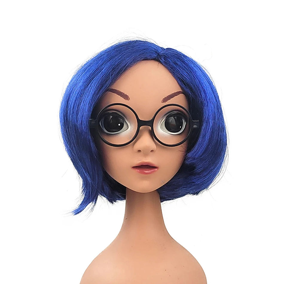 Exclusive Masquerade Joy Sadness Envy Disgust Multiple Styles Wig with Headpiece and Waterdrop Clips Elevate Your Costume Game