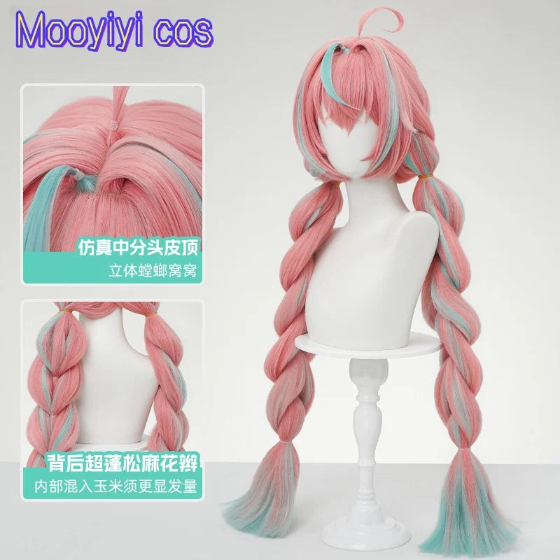 IN STOCK Newly Game Genshin Impact Varesa Cosplay Wig Halloween Party Christmas Role Playing Comic New Sexy wig Free cap 95cm