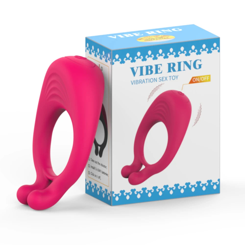 Cock Vibrator Ring Man Penis Powerful Vibrating Cock Ring Couple Rings Penisring Delay Ejaculation Cockring Sex Toys for Adults