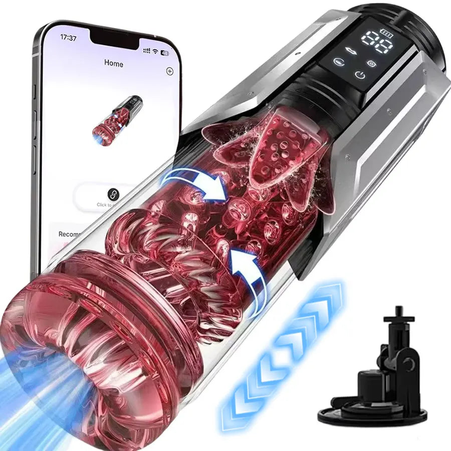 Telescopic Rotation Masturbator Cup Sucking Penis Pump Pocket Pussy Blowjob Sex Toys Stroker Piston Automatic Mastubator for Men