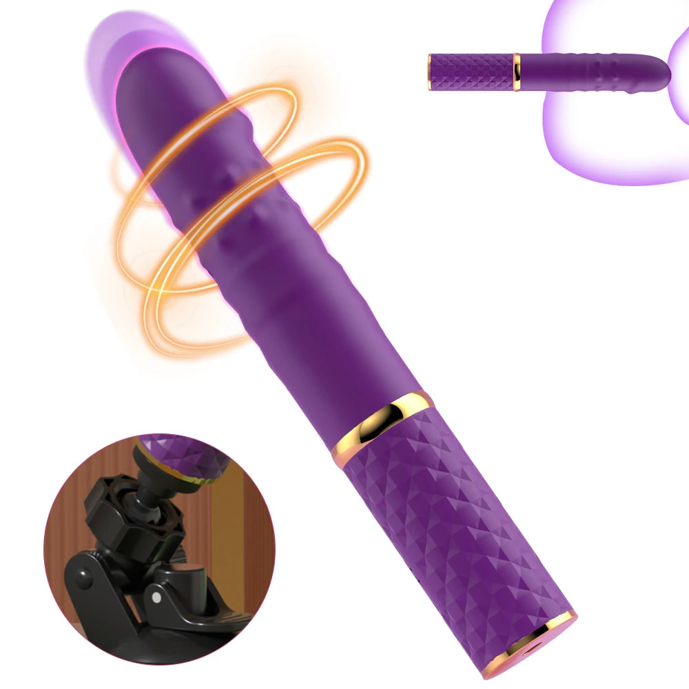 Automatic Thrusting G Spot Dildo Sex Machines Suction Cup Vibrator 10 Thrusts Mode Clitoral Vagina Anal Stimulation Adult Toys