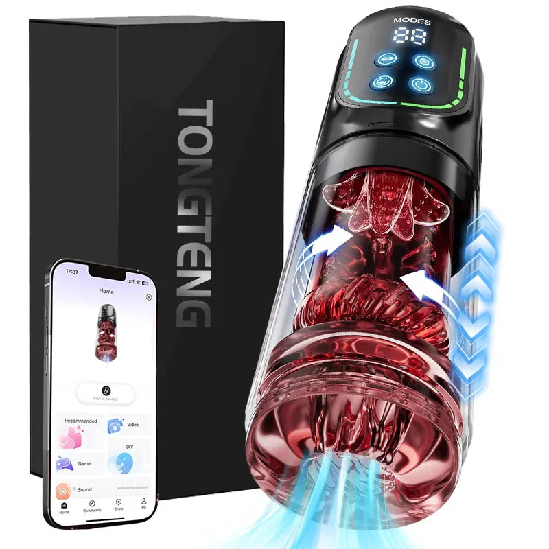 Telescopic Rotation Masturbator Cup Vagina Masturbation Blowjob Adults Sex Toys for Men Male Piston Automatic Mastubator