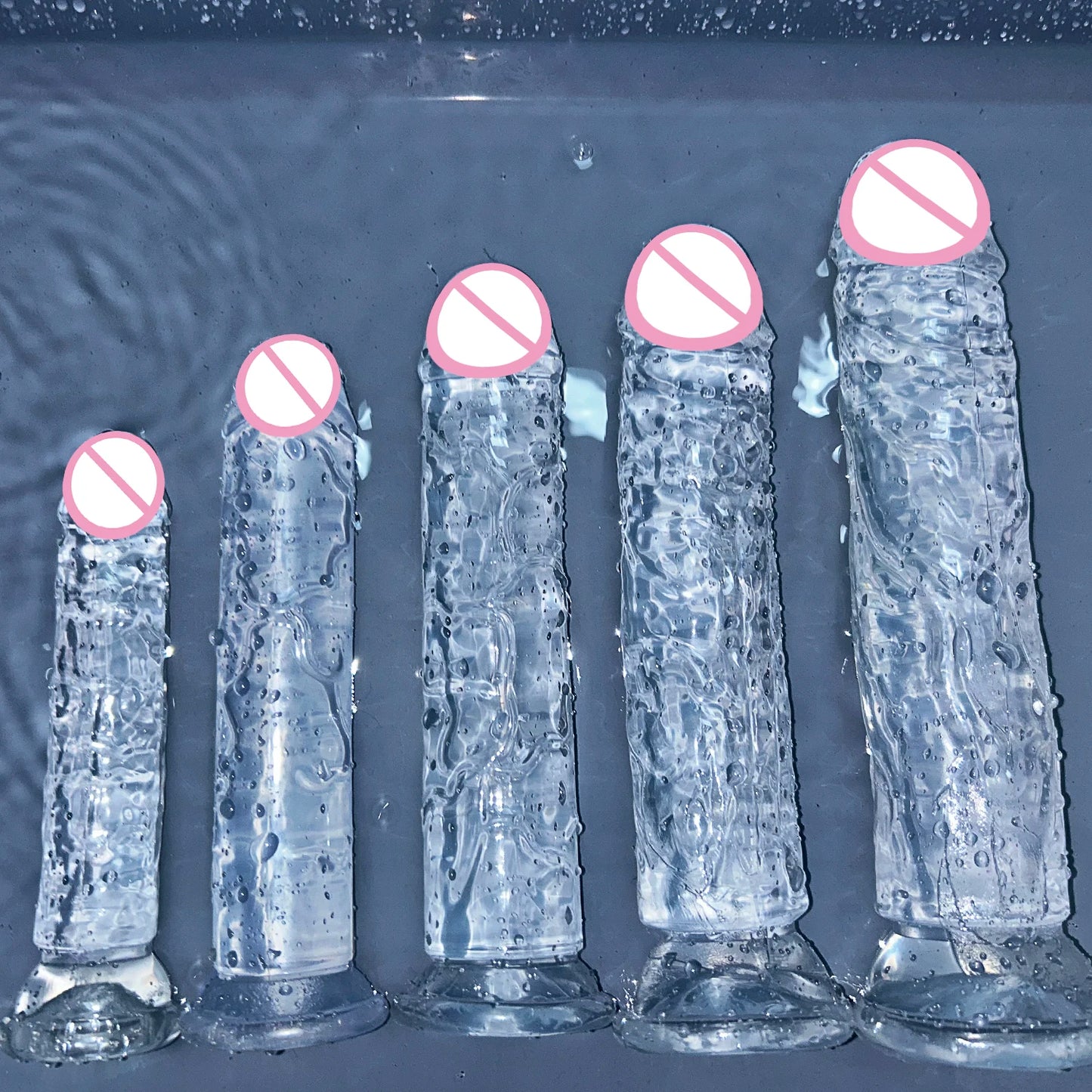 Cheap 5 Colors Small Transparent Dildo Suction Cup Jelly Dick Women Erotic Anal Sex Toys Soft Clitori Vaginal Masturbators Penis