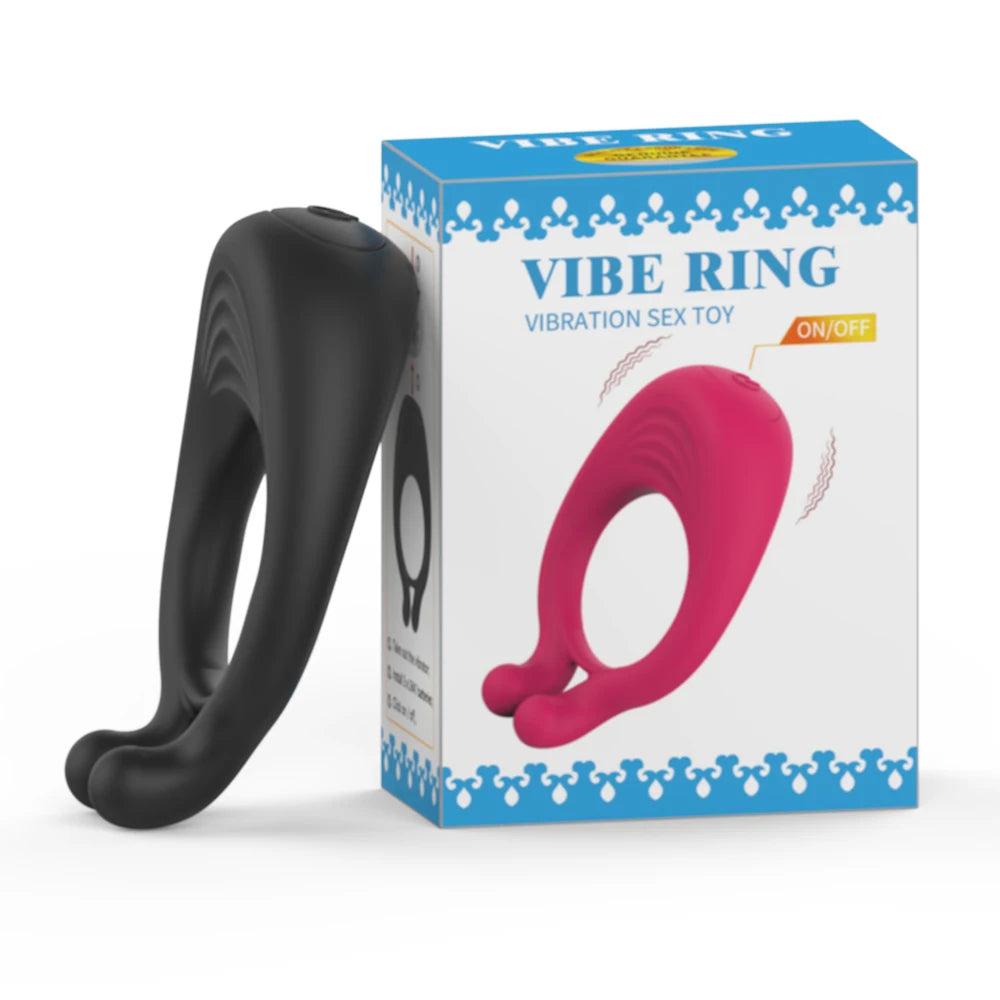 Cock Vibrator Ring Man Penis Powerful Vibrating Cock Ring Couple Rings Penisring Delay Ejaculation Cockring Sex Toys for Adults