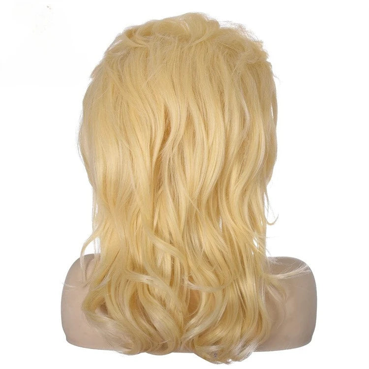 QQXCAIW 70s 80s Women Peggy Bundy Beehive Wig Synthetic Wavy Hair Wigs for Married Housewife dollypardon Cosplay Halloween Party