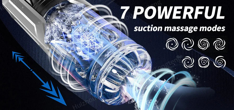 Telescopic Rotation Masturbator Cup Vagina Masturbation Blowjob Adults Sex Toys for Men Male Piston Automatic Mastubator