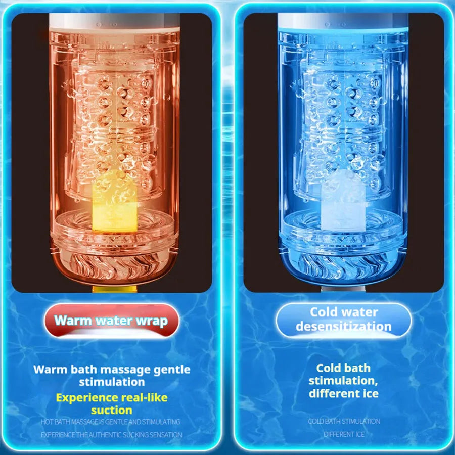 Automatic Thrusting Rotating Male Masturbator Licking Stroker Sucking Blowjob 100% Waterproof Pennis Pump Adult Sex Toys For Men