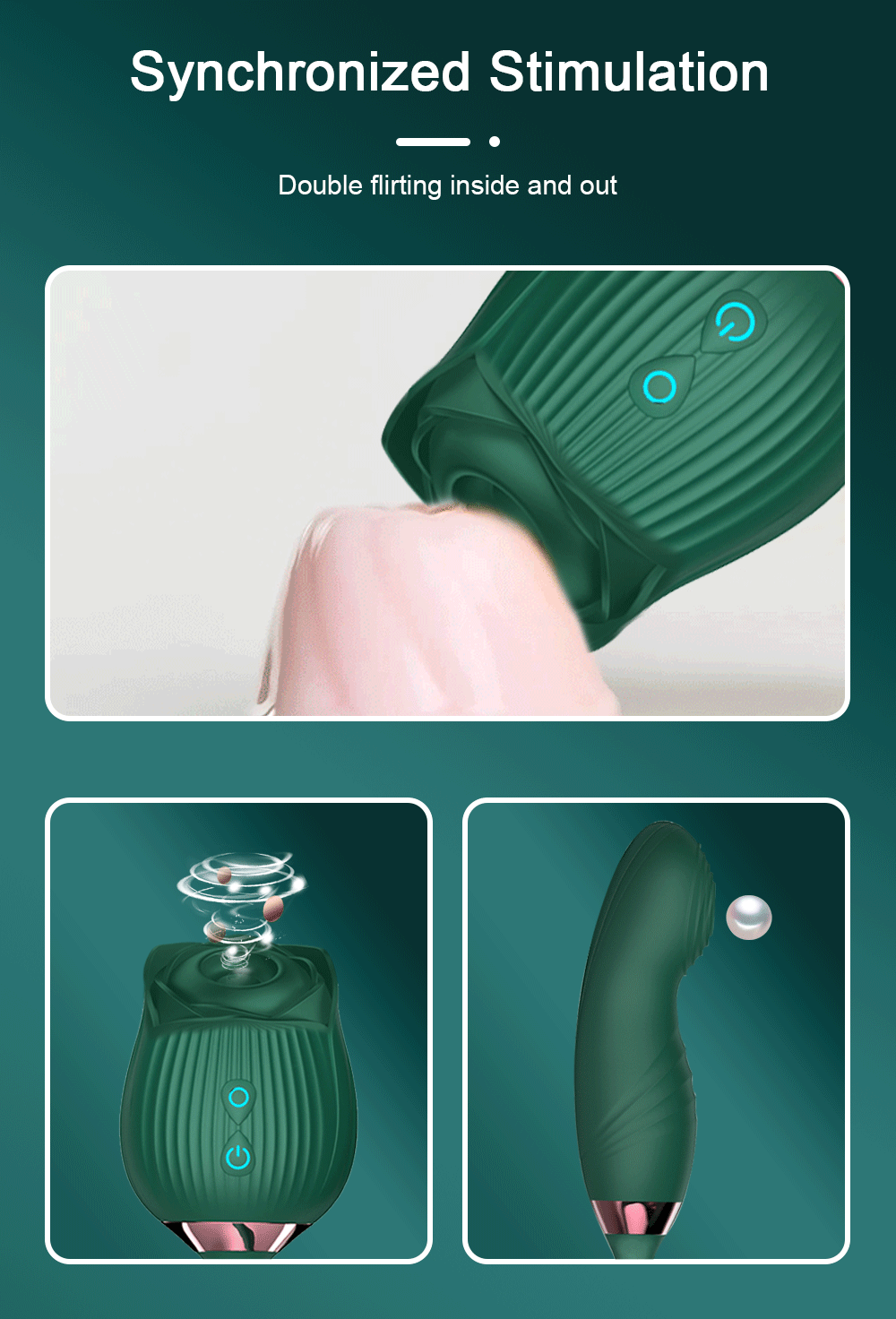 Sex Toy 2 In 1 Sucking Vibrator Nipple Penetration Vagina Rose-Vibrator Stimulator Masturbation Tools Women Audle Product 18+