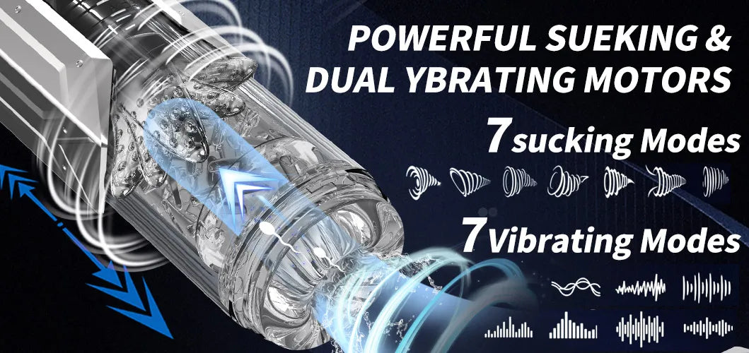 Automatic Male Masturbator Penis Pump Sucking Vibrating Thrusting Rotating 100% Waterproof Blowjob Adult Sex Toy Stroker For Men