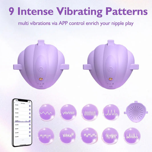 Sex Toys for Women Wearable Nipple Vibrator Breast Massage APP Remote Control Female Masturbator Toys Adult Supplies