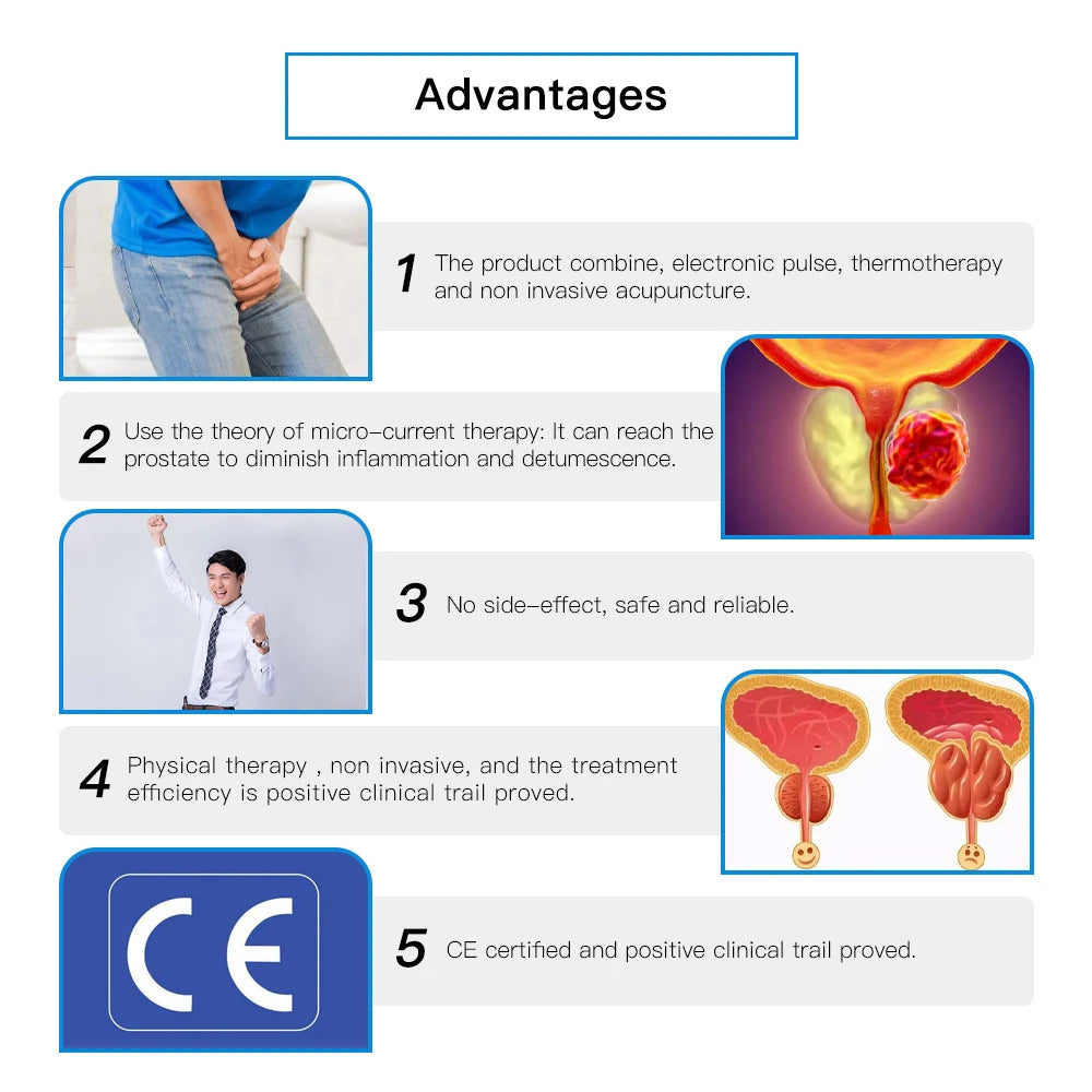 Prostate treatment most sold NEW Prostate Massager Apparatus Infrared Heat Therapy Physiotherapy Urinary Frequency Hyperplasia